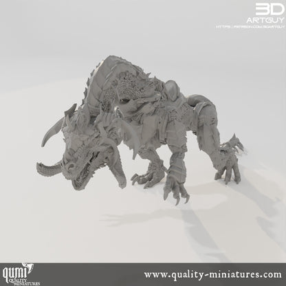 Beast - 32mm Tabletop RPG Mini - Qumi - 3D ArtGuy