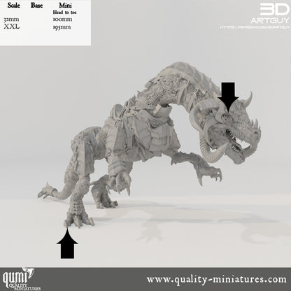 Beast - 32mm Tabletop RPG Mini - Qumi - 3D ArtGuy