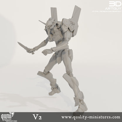 Berserker - 32mm Tabletop RPG Mini - Qumi - 3D ArtGuy Quality Miniatures - Qumi