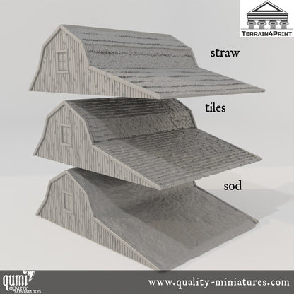 Big Barn Hrimstead - Resin Print - Tabletop RPG Terrain - Terrain4Print - Qumi Quality Miniatures - Qumi