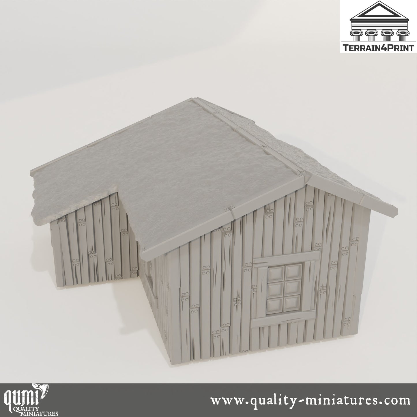 Big Cabin Hrimstead - Resin Print - Tabletop RPG Terrain - Terrain4Print - Qumi Quality Miniatures - Qumi