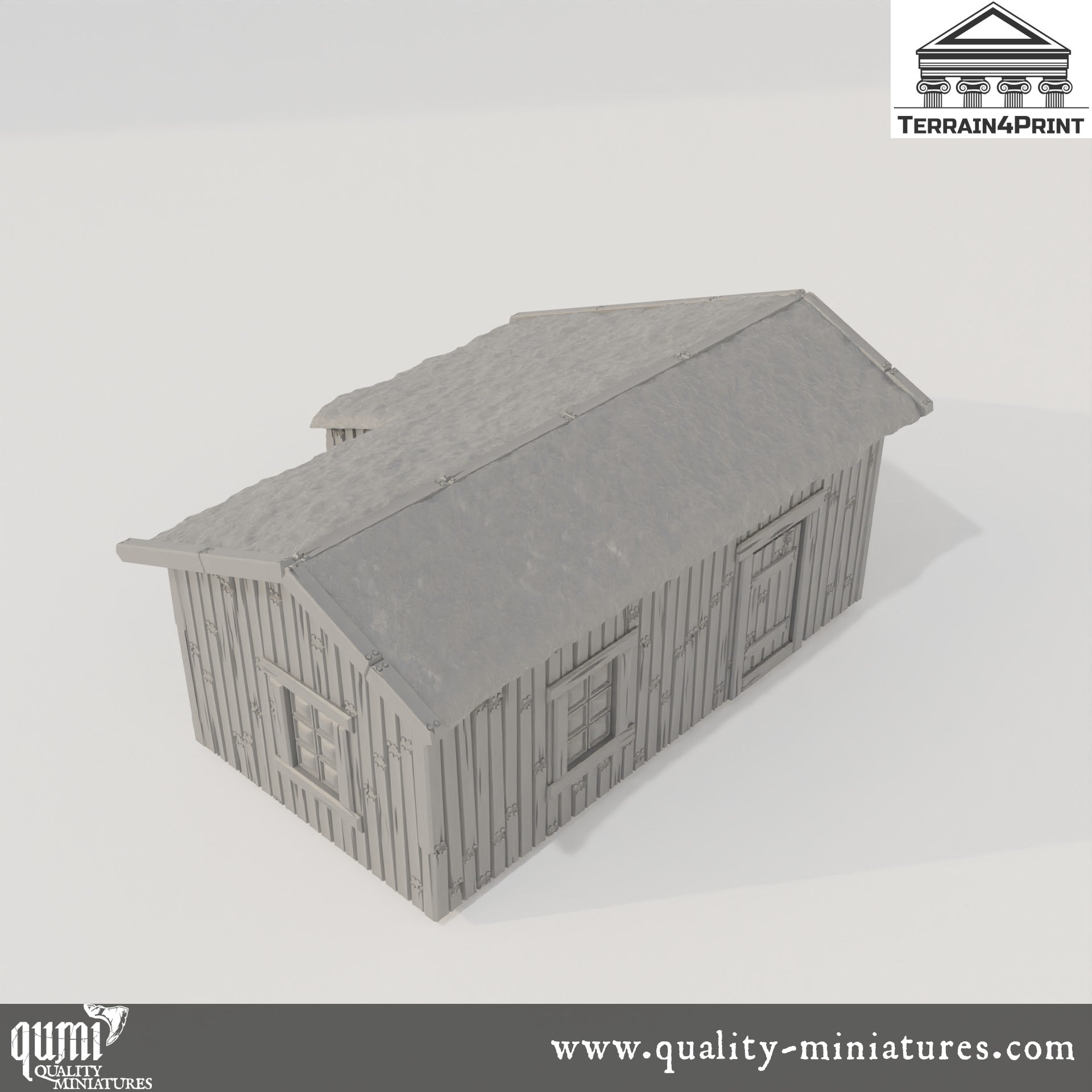 Big Cabin Hrimstead - Resin Print - Tabletop RPG Terrain - Terrain4Print - Qumi Quality Miniatures - Qumi