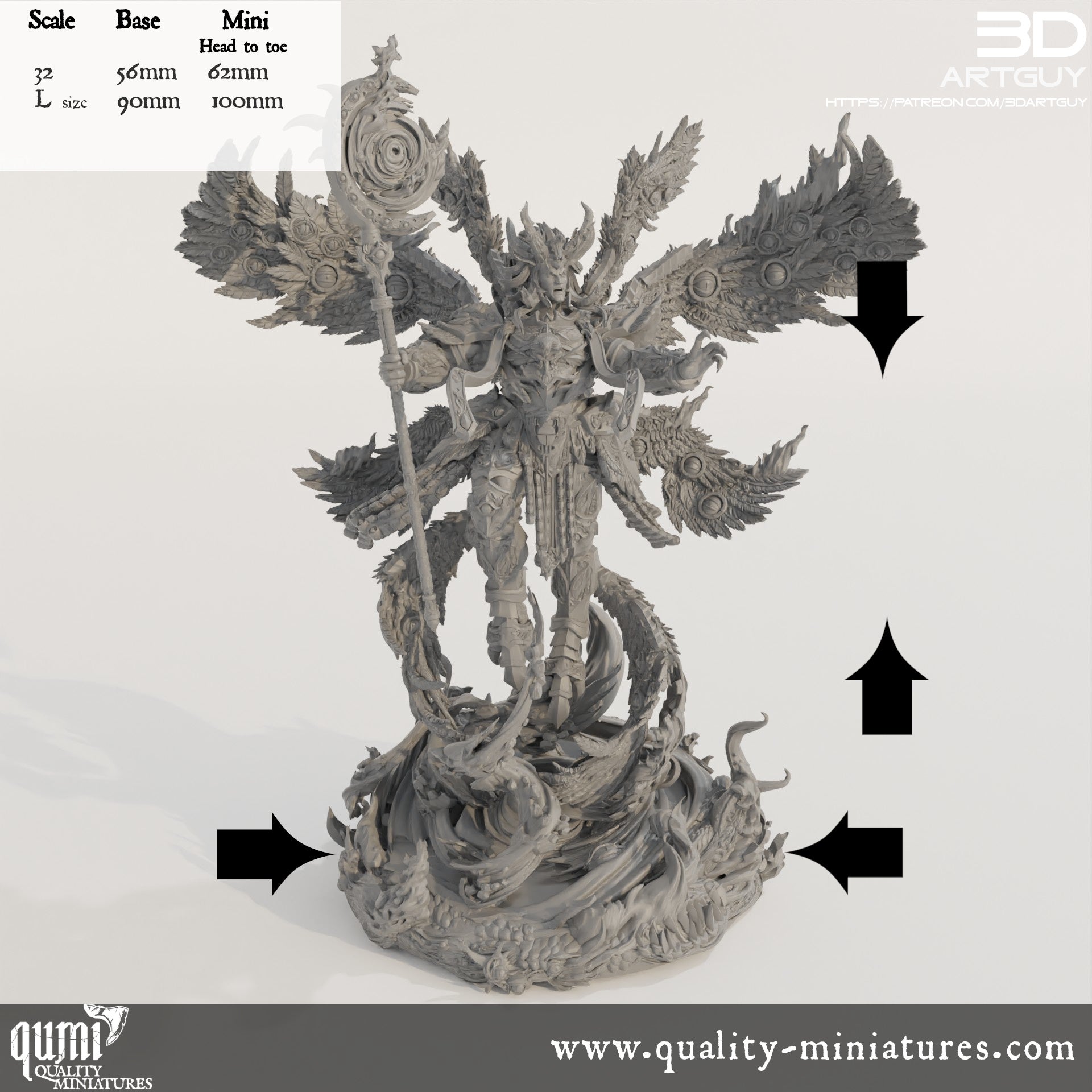 Big Magical Giant - 32mm Tabletop RPG Mini - Qumi Quality Miniatures - Qumi