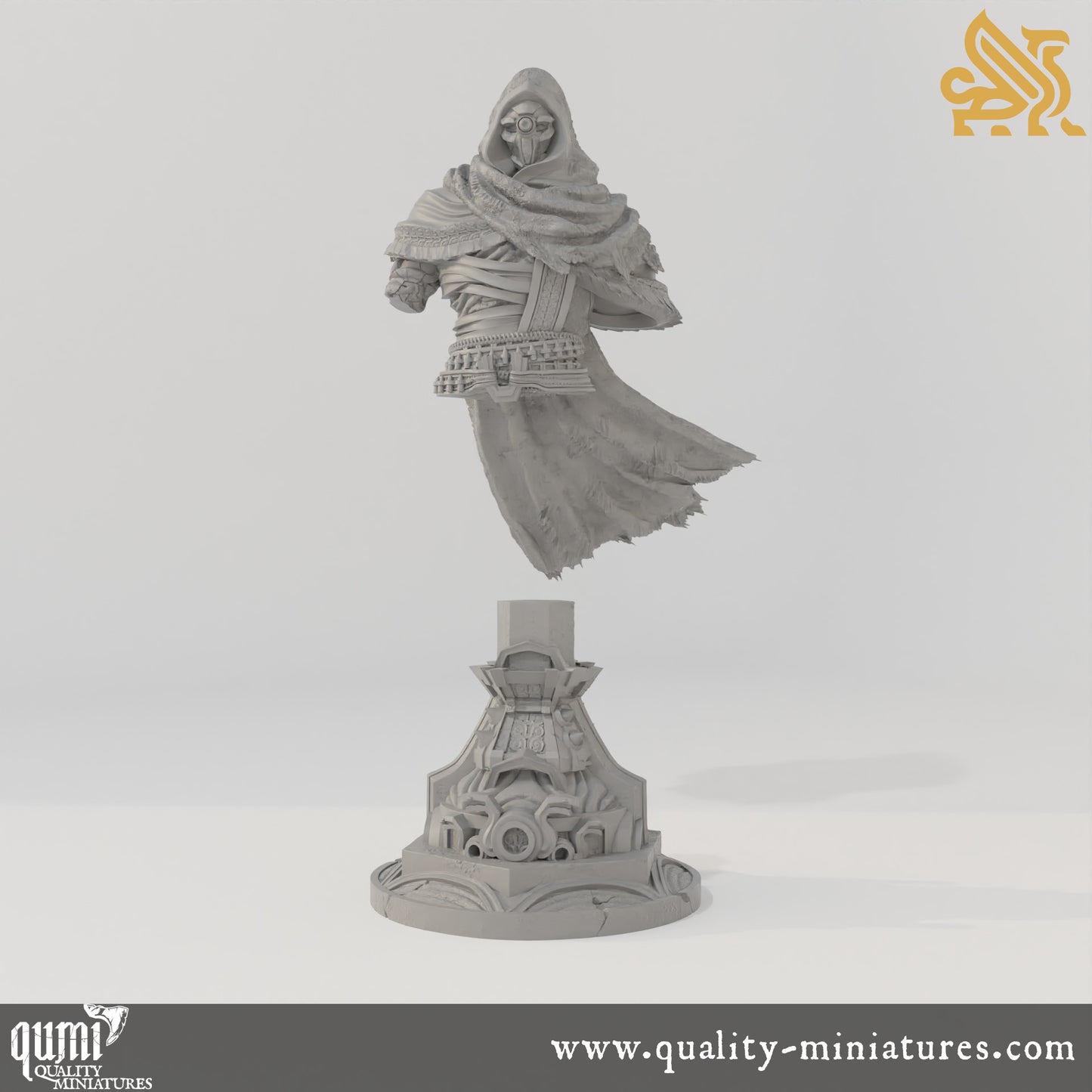 Bust - Big Iron - Soulforged Gunslinger - 32mm 75mm Tabletop RPG Mini - Qumi - DM Stash