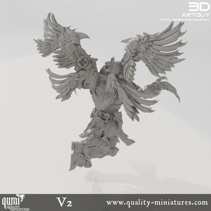 Bird Ninja - 32mm Tabletop RPG Mini - Qumi - 3D ArtGuy Quality Miniatures - Qumi