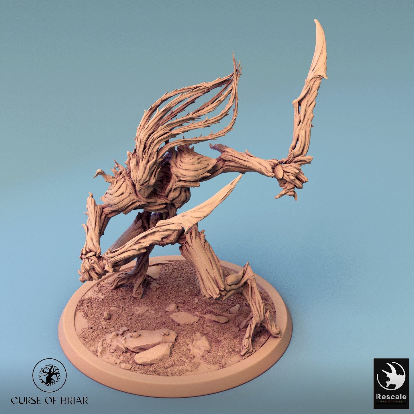 Branchblades - 32mm Tabletop RPG Mini - Qumi - Rescale Miniatures Quality Miniatures - Qumi