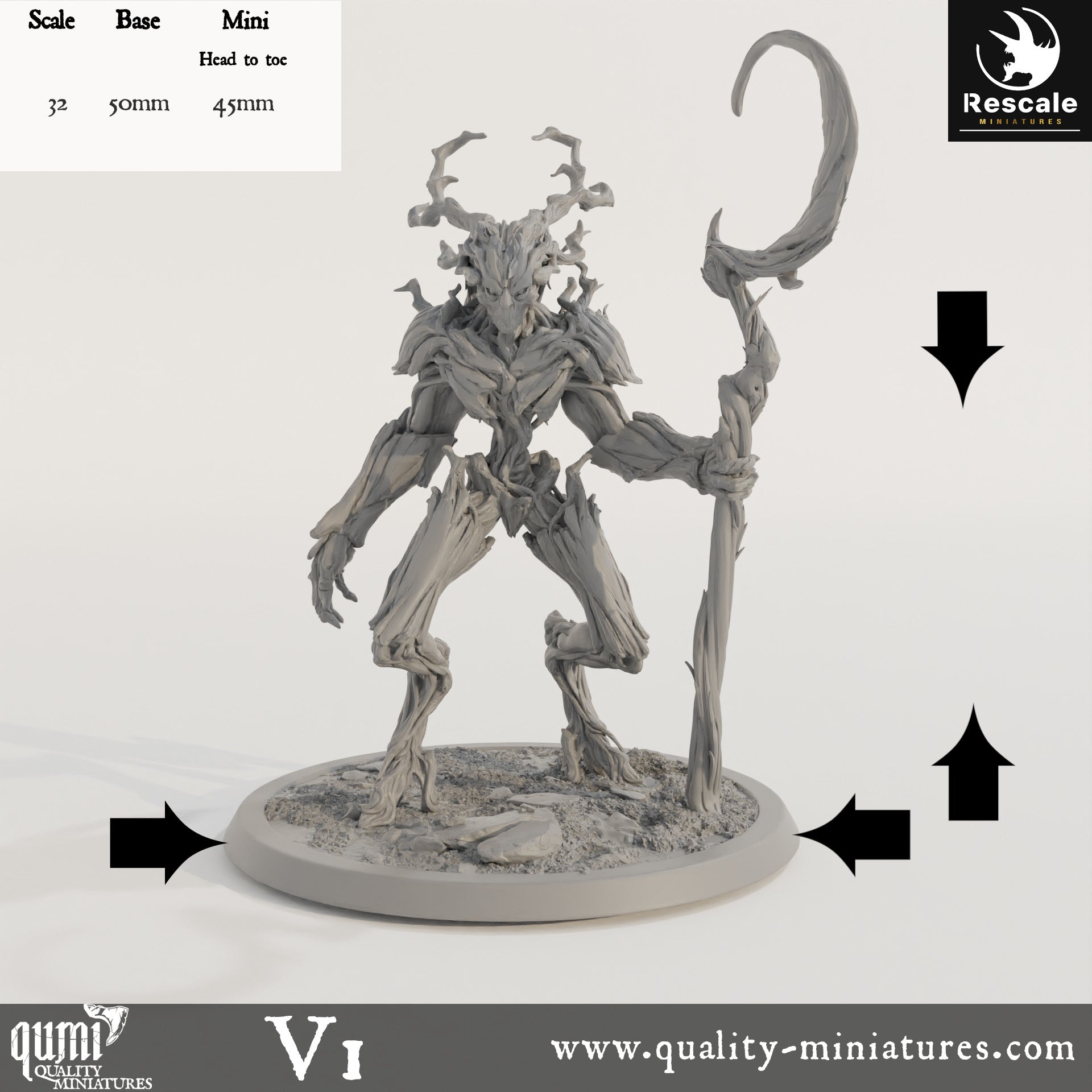 Branchblades - 32mm Tabletop RPG Mini - Qumi - Rescale Miniatures Quality Miniatures - Qumi