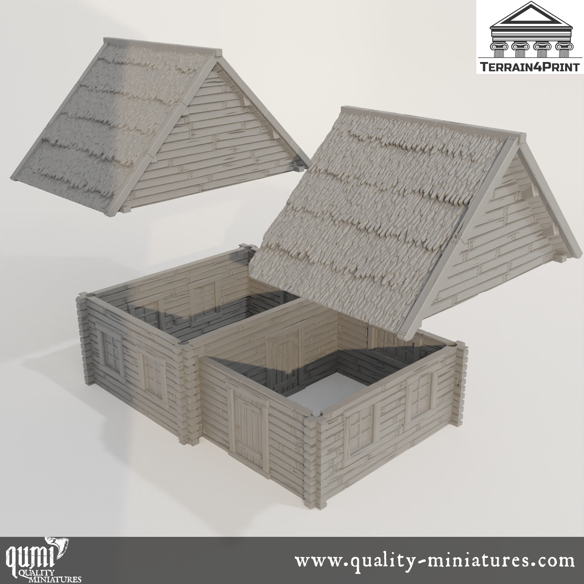 Cabin 3 Hrimstead 2 - Resin Print - Tabletop RPG Terrain - Terrain4Print - Qumi Quality Miniatures - Qumi