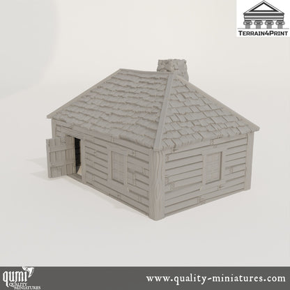 Cabin with Chimney Hrimstead - Resin Print - Tabletop RPG Terrain - Terrain4Print - Qumi Quality Miniatures - Qumi