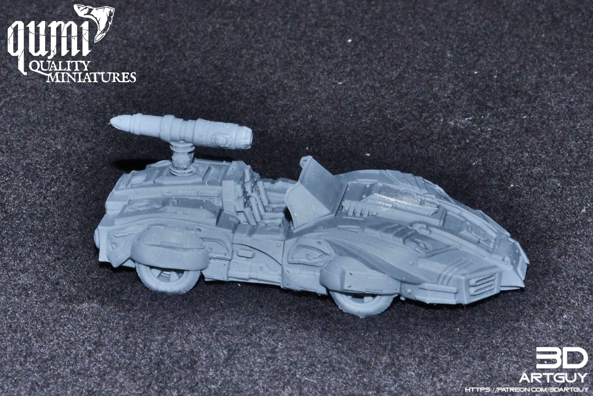 Car V1 - 32mm Tabletop RPG Miniature 3D Resin Printed Vehicle - Quality Miniatures - Qumi