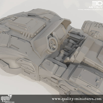 Car V1 - 32mm Tabletop RPG Miniature 3D Resin Printed Vehicle Quality Miniatures - Qumi