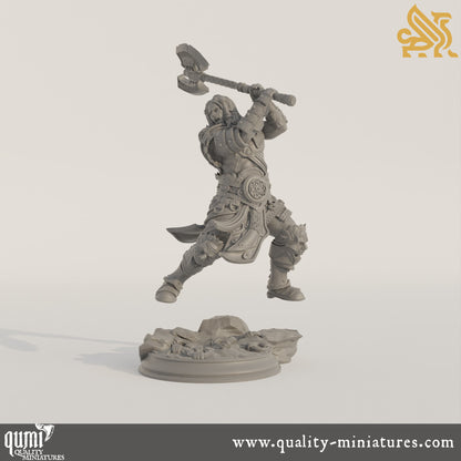 Charnuk - Colossal Knight - 32mm 75mm Tabletop RPG Mini - Qumi - DM Stash