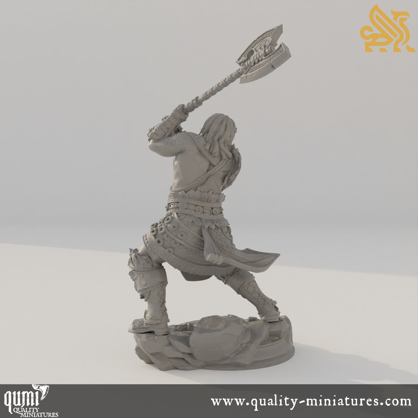 Charnuk - Colossal Knight - 32mm 75mm Tabletop RPG Mini - Qumi - DM Stash