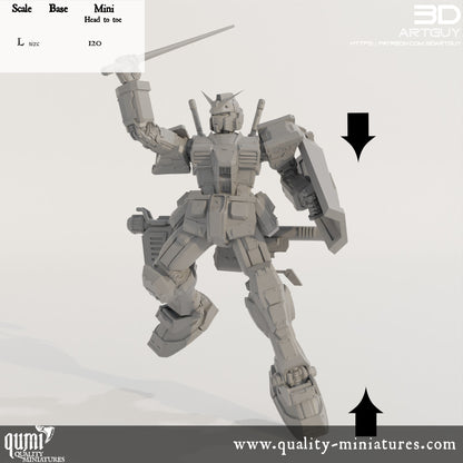 Classic Mech - 32mm Tabletop RPG Mini - Size L - Qumi Quality Miniatures - Qumi