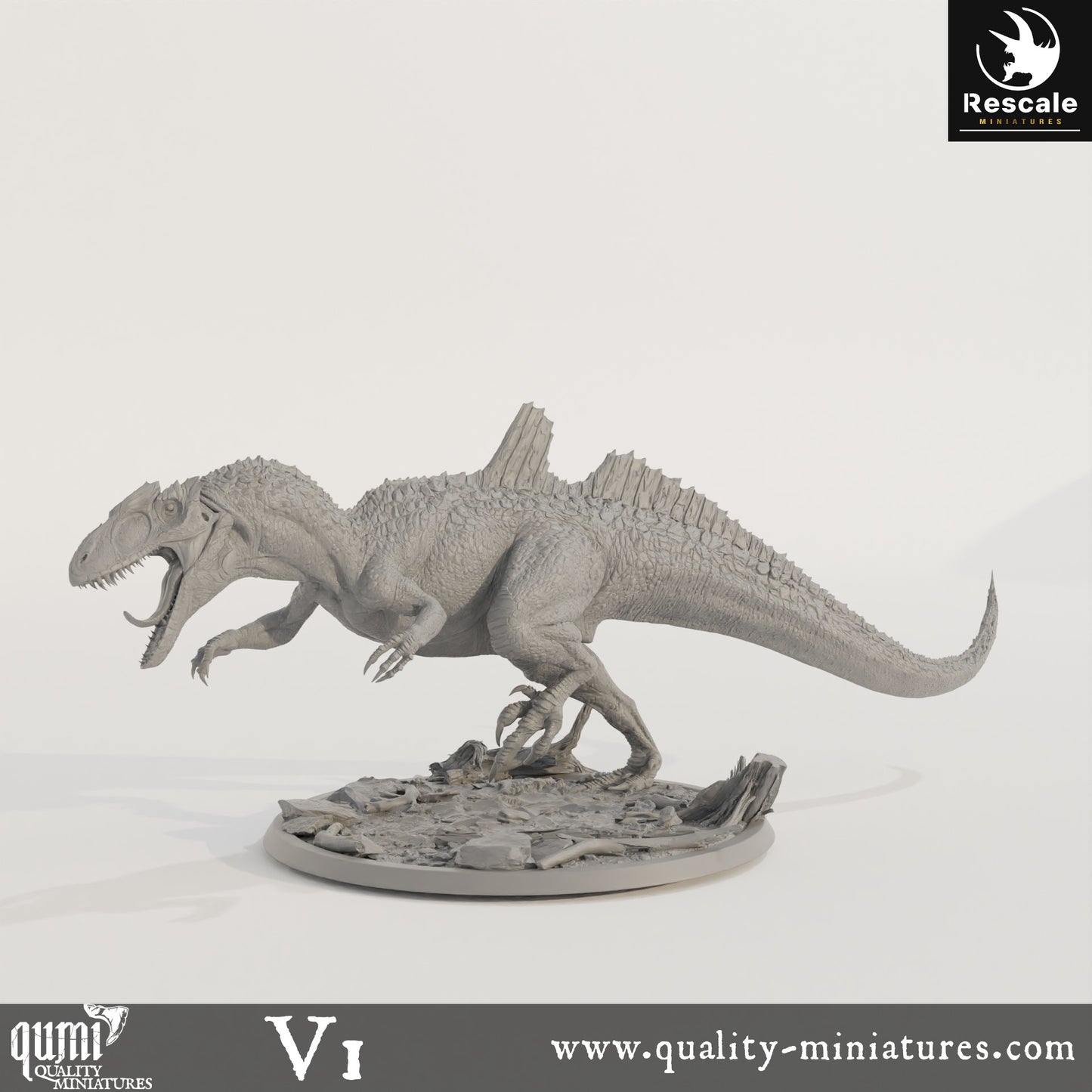 Concavenator - Dinotopia - 32mm Tabletop RPG Mini - Qumi - Rescale Miniatures Quality Miniatures - Qumi