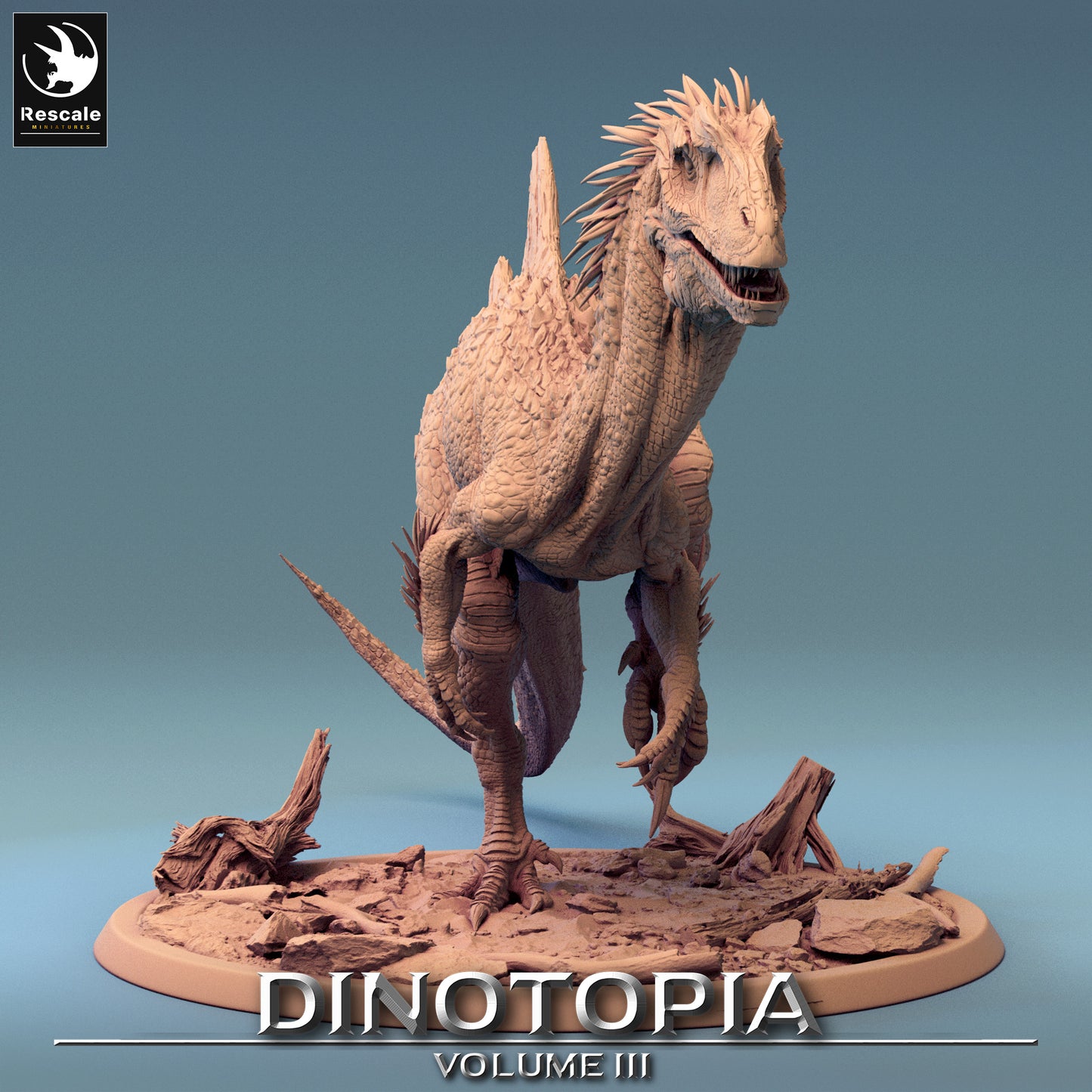 Concavenator - Dinotopia - 32mm Tabletop RPG Mini - Qumi - Rescale Miniatures Quality Miniatures - Qumi