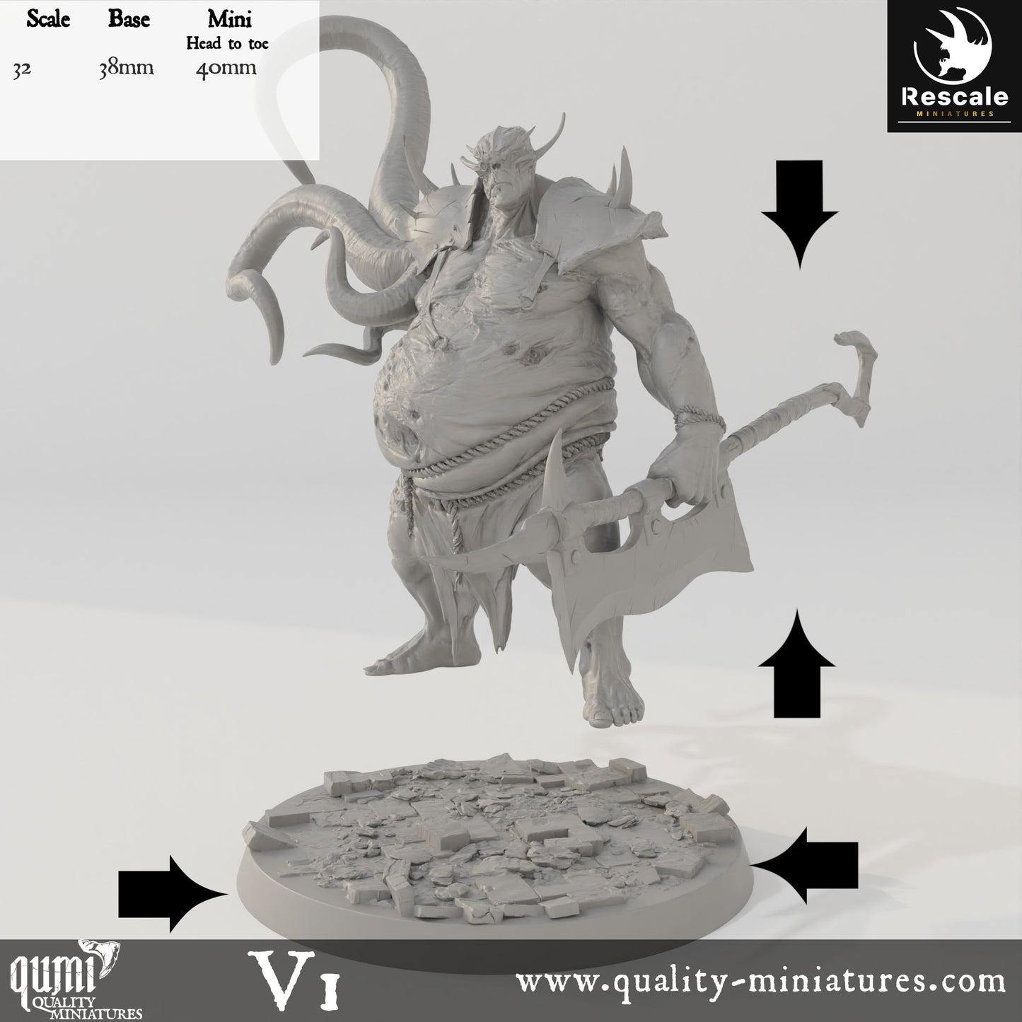 Executioner - 32mm Tabletop RPG Mini - Qumi - Rescale Miniatures