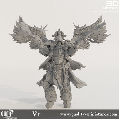 Cowled Angel - 32mm Tabletop RPG Mini - Qumi Quality Miniatures - Qumi