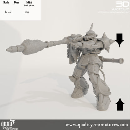 Cyclops Mech - 32mm Tabletop RPG Mini - Size L - Qumi Quality Miniatures - Qumi