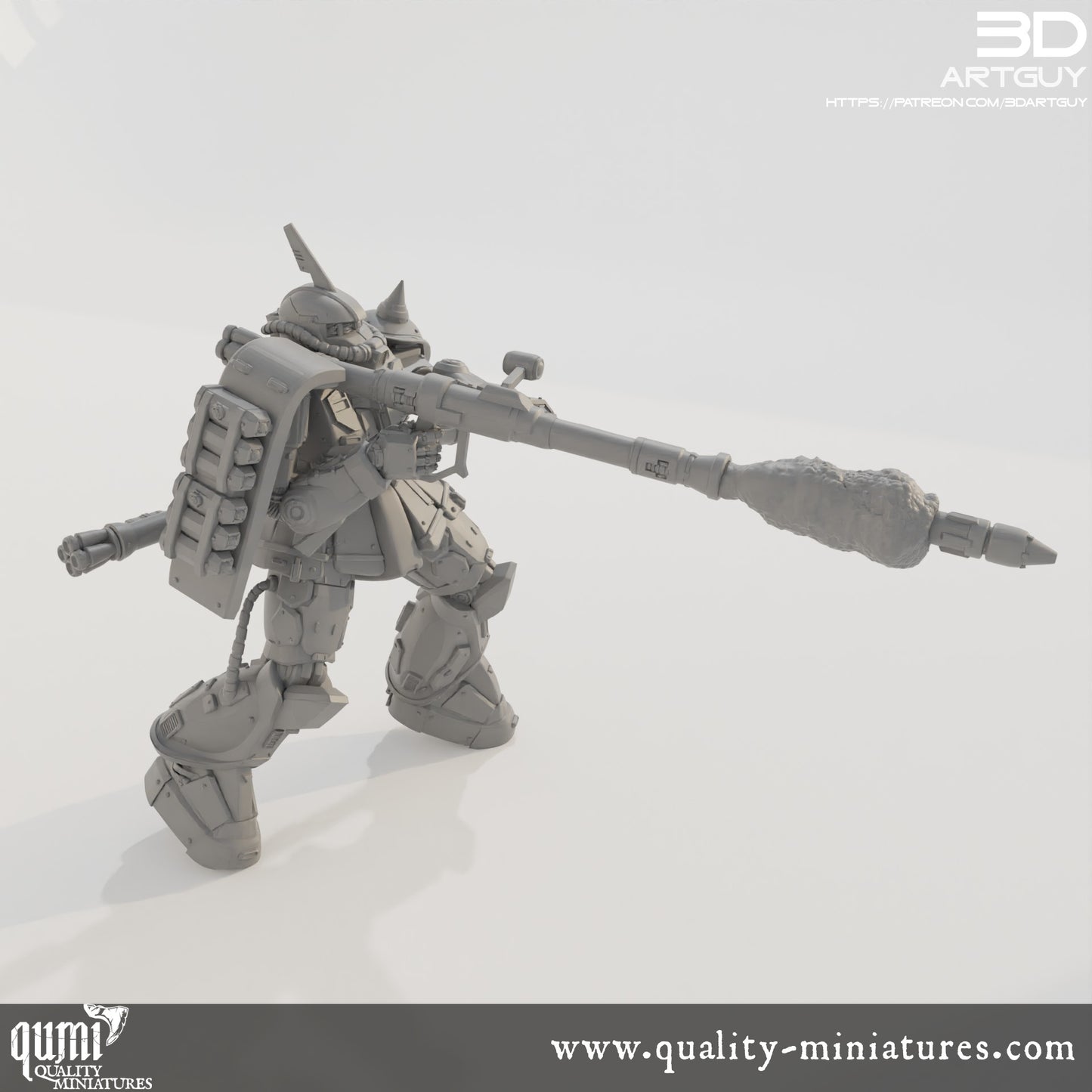 Cyclops Mech - 32mm Tabletop RPG Mini - Size L - Qumi Quality Miniatures - Qumi