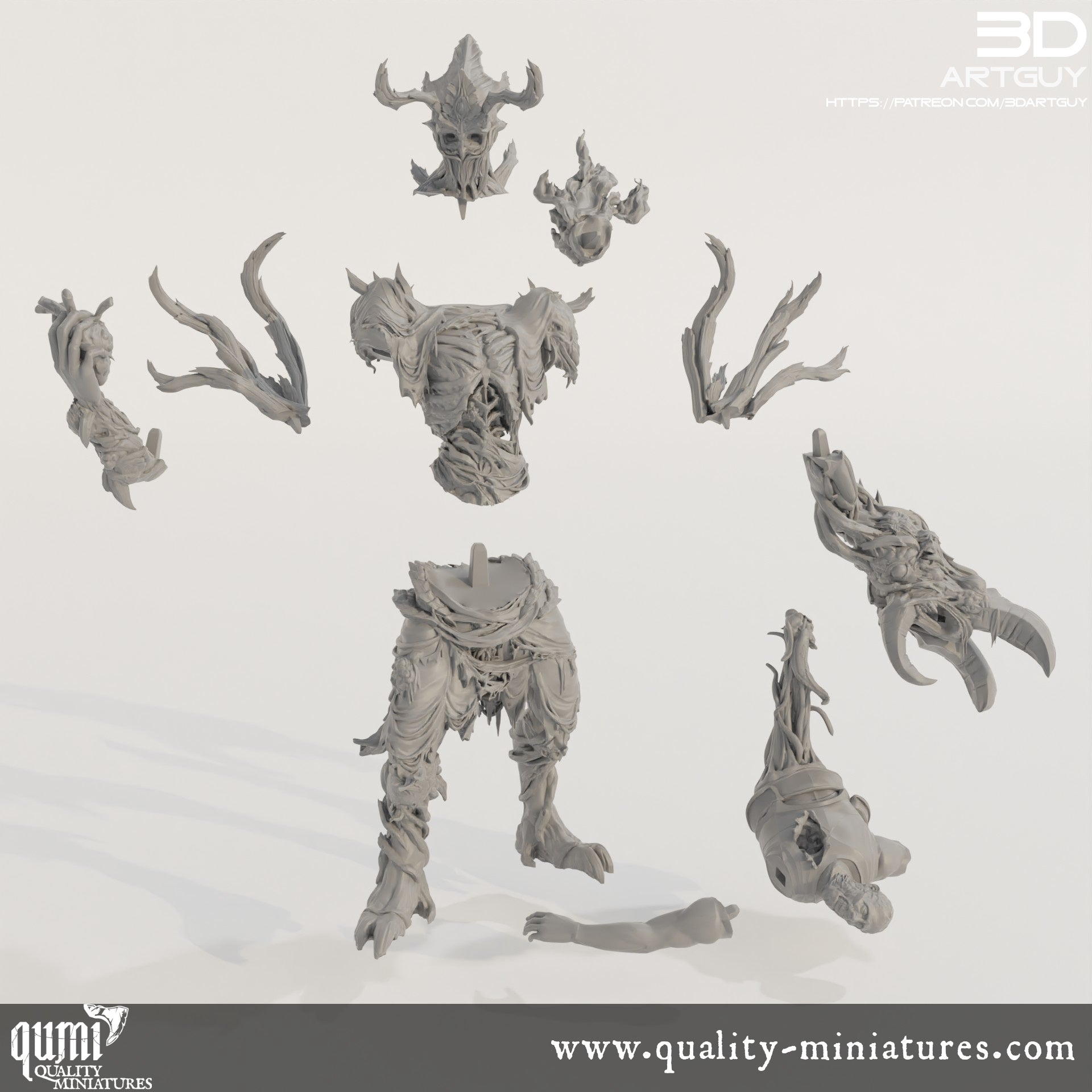 Demon King - 32mm Tabletop RPG Mini - Qumi Quality Miniatures - Qumi