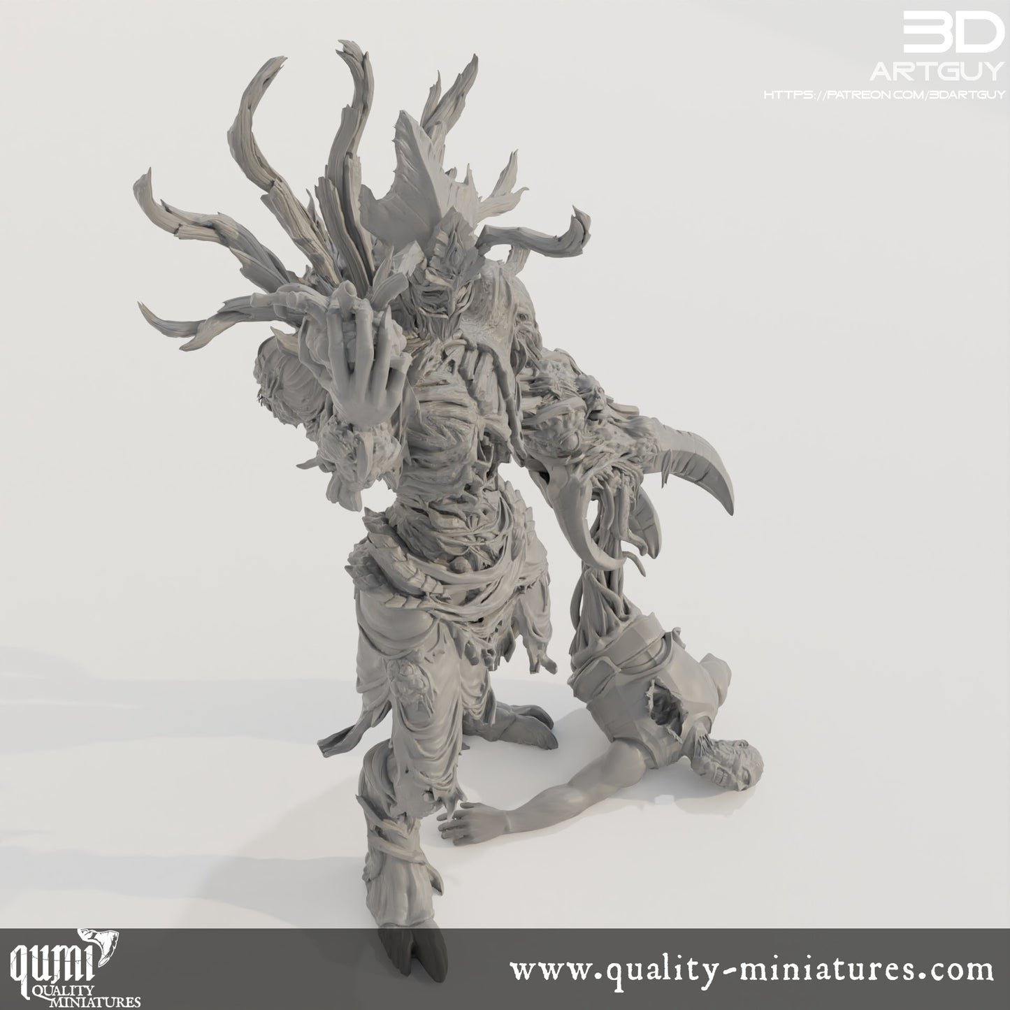 Demon King - 32mm Tabletop RPG Mini - Qumi Quality Miniatures - Qumi