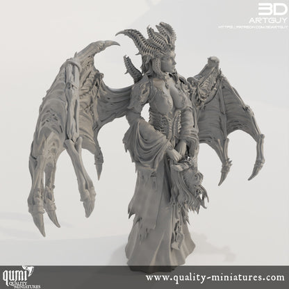 Demon Lord - 32mm Tabletop RPG Mini - Size L - Qumi Quality Miniatures - Qumi