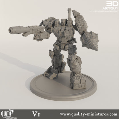 Devastator  - 32mm Tabletop RPG Mini - Qumi - 3D ArtGuy