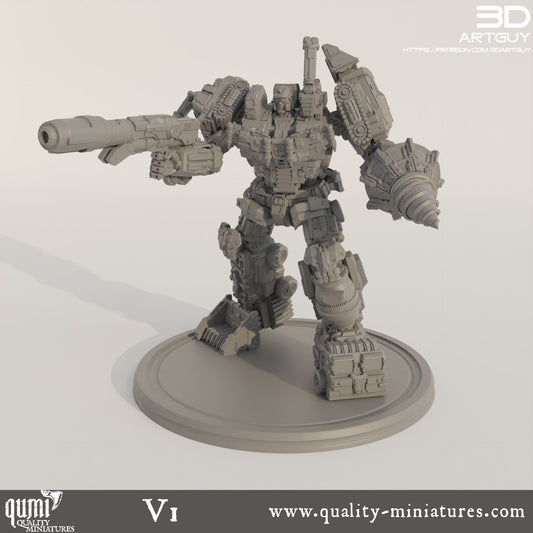 Devastator – 32 mm Tabletop-Rollenspiel Mini – Qumi – 3D ArtGuy