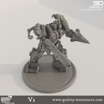 Devastator  - 32mm Tabletop RPG Mini - Qumi - 3D ArtGuy