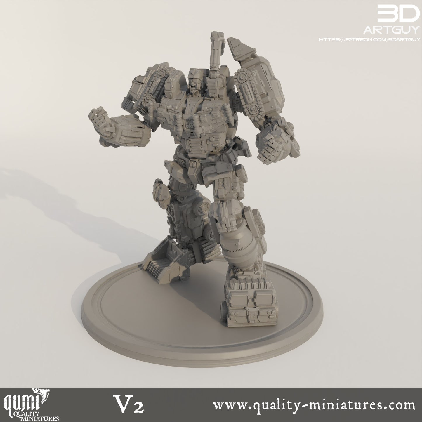 Devastator  - 32mm Tabletop RPG Mini - Qumi - 3D ArtGuy