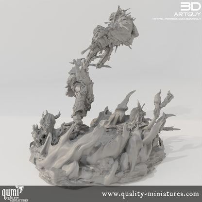 Diorama Knight Of Purity - 32mm Tabletop RPG Mini - Qumi Quality Miniatures - Qumi