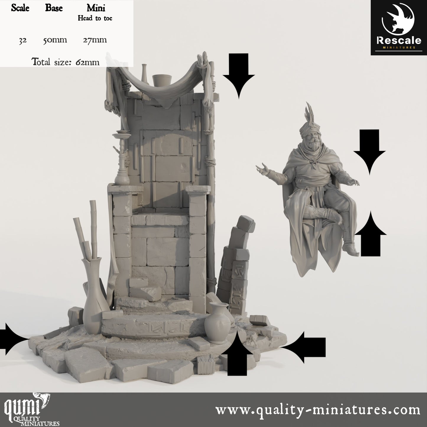 Discuss Lord - Dinotopia - 32mm Tabletop RPG Mini - Qumi - Rescale Miniatures Quality Miniatures - Qumi