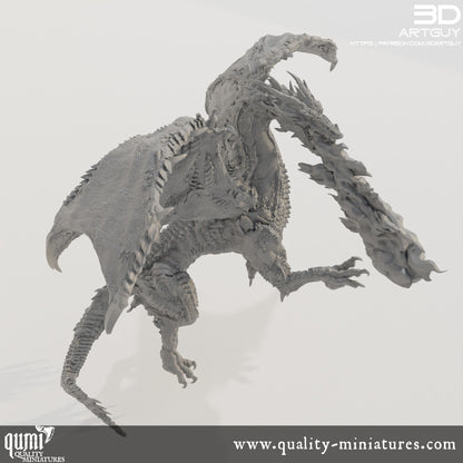 Dragon - 32mm Tabletop RPG Mini - Size XL - Qumi Quality Miniatures - Qumi