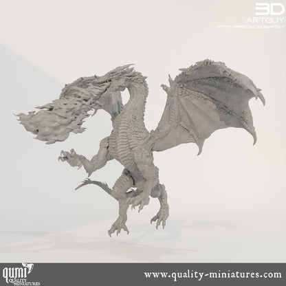 Dragon - 32mm Tabletop RPG Mini - Size XL - Qumi Quality Miniatures - Qumi