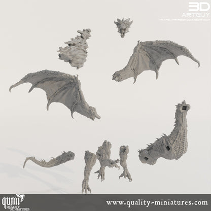 Dragon - 32mm Tabletop RPG Mini - Size XL - Qumi Quality Miniatures - Qumi