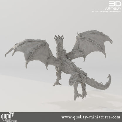 Dragon - 32mm Tabletop RPG Mini - Size XL - Qumi Quality Miniatures - Qumi