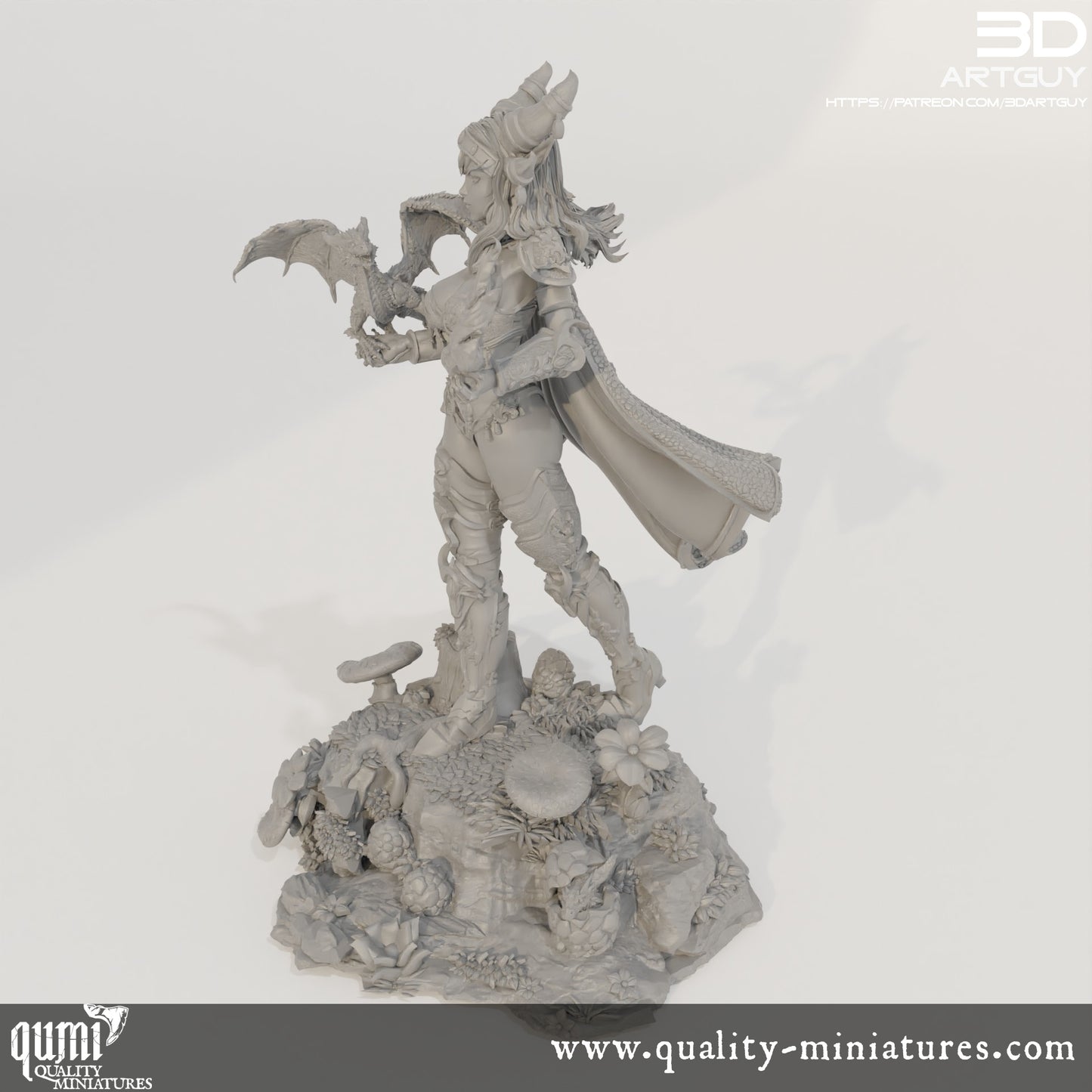 Dragon Queen - 32mm Tabletop RPG Mini - Qumi Quality Miniatures - Qumi