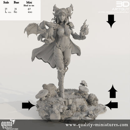 Dragon Queen - 32mm Tabletop RPG Mini - Qumi Quality Miniatures - Qumi