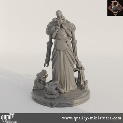 Drenial and Bermegoth - 75mm 110mm Tabletop RPG Mini - Qumi - Parasite Collectibles