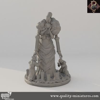 Drenial and Bermegoth - 75mm 110mm Tabletop RPG Mini - Qumi - Parasite Collectibles