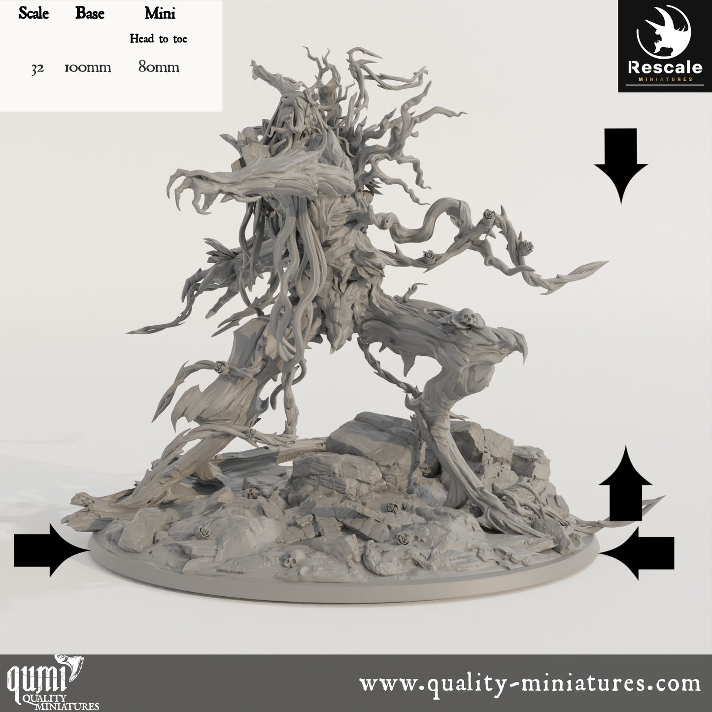 Dryad - 32mm Tabletop RPG Mini - Qumi - Rescale Miniatures Quality Miniatures - Qumi