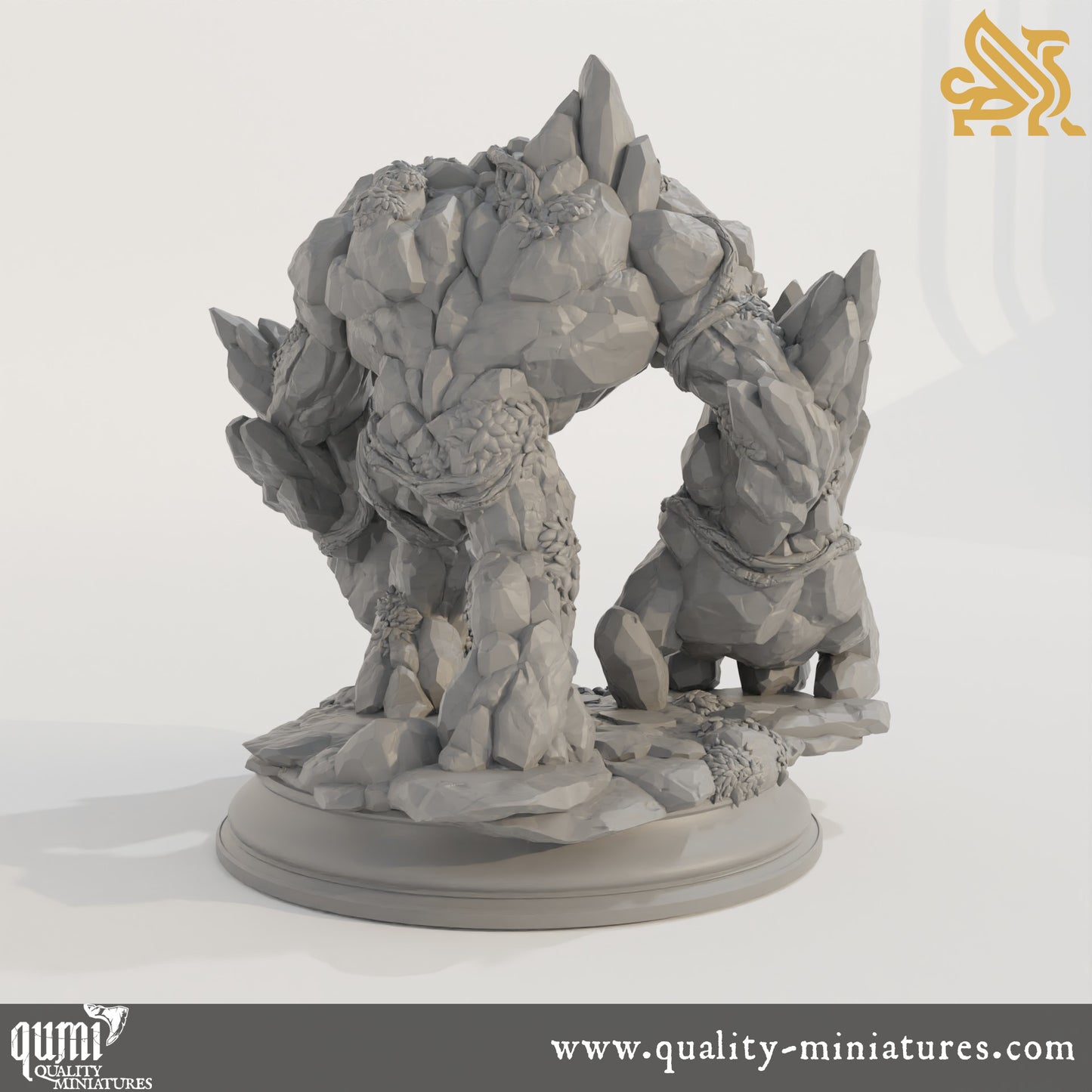 Elemental Golems - 32mm Tabletop RPG Mini - Qumi - DM Stash