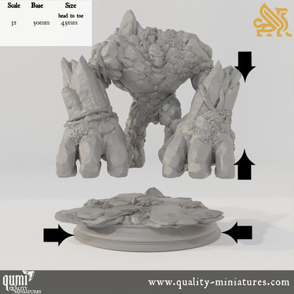 Elemental Golems - 32mm Tabletop RPG Mini - Qumi - DM Stash