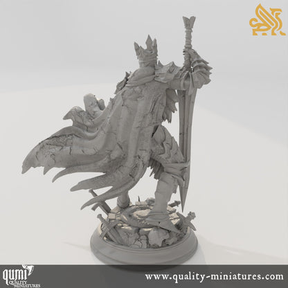 Elias the Forgotten - Knight of the Void - 32mm 75mm Tabletop RPG Mini - Qumi - DM Stash Quality Miniatures - Qumi