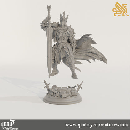 Elias the Forgotten - Knight of the Void - 32mm 75mm Tabletop RPG Mini - Qumi - DM Stash Quality Miniatures - Qumi