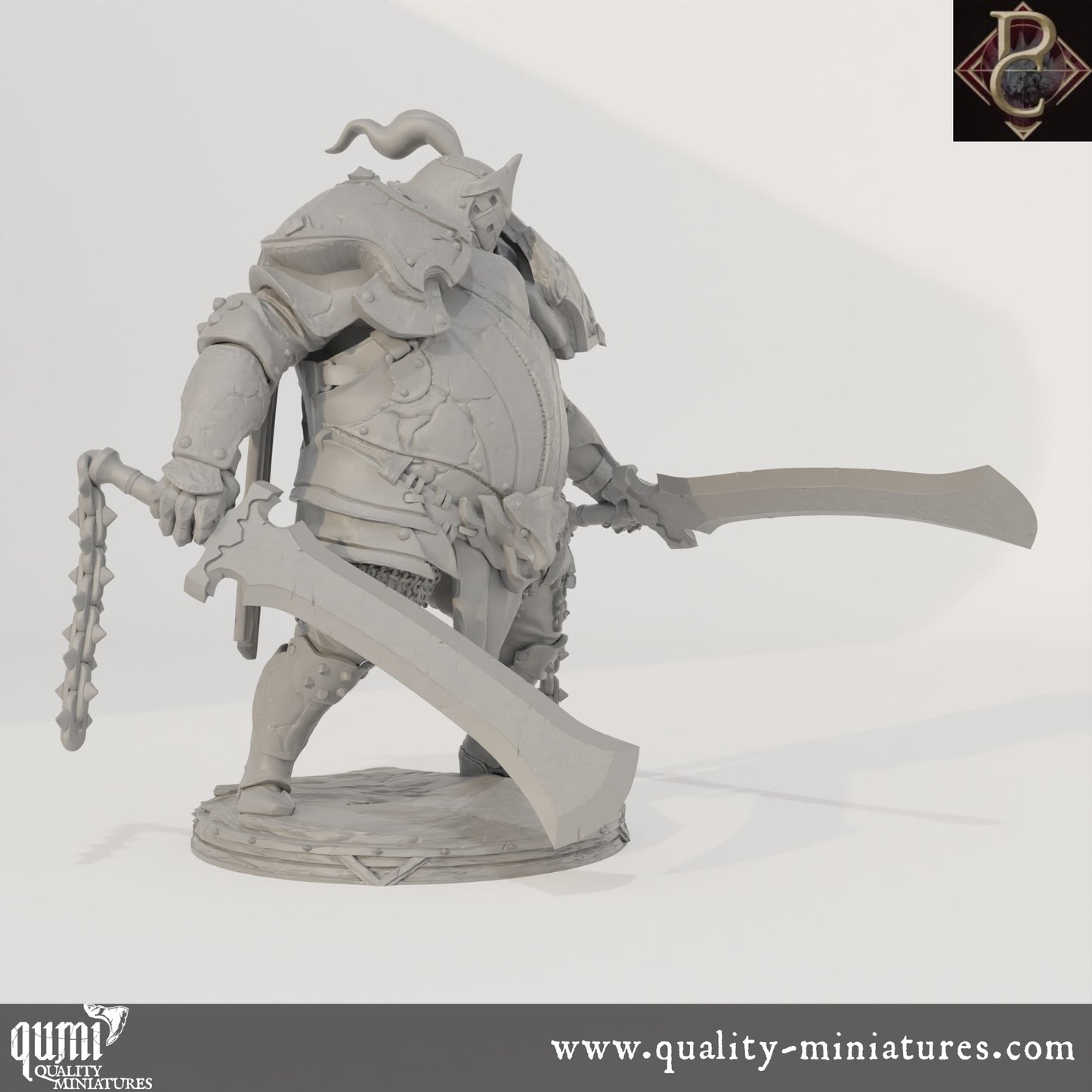 Fathon - 32mm Tabletop RPG Mini - up to XL Size - Qumi - Parasite Collectibles