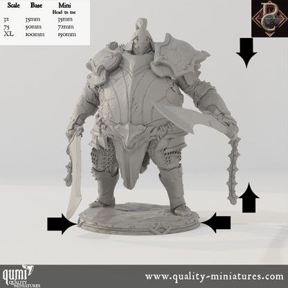 Fathon - 32mm Tabletop RPG Mini - up to XL Size - Qumi - Parasite Collectibles