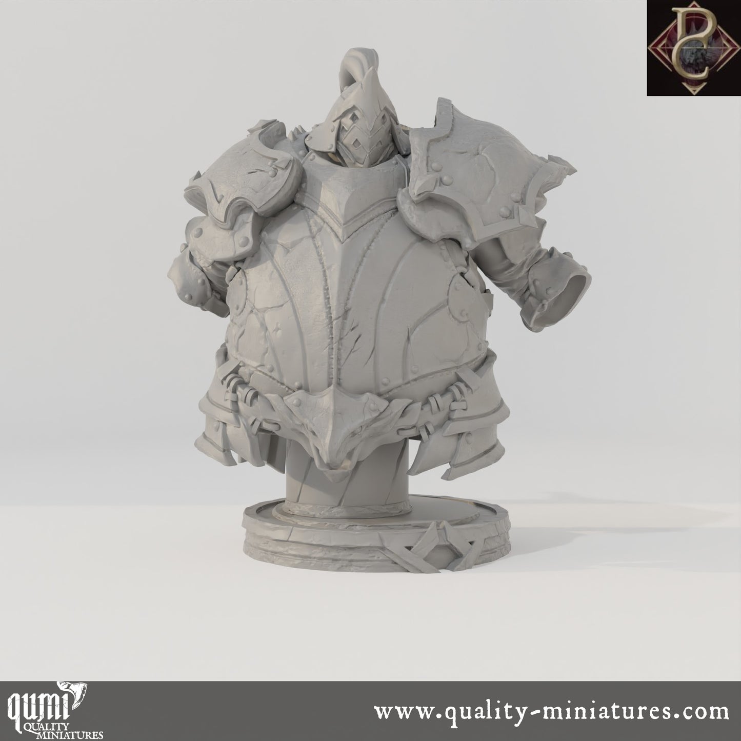 Fathon Bust - 75mm 110mm Tabletop RPG Mini - Qumi - Parasite Collectibles