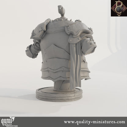 Fathon Bust - 75mm 110mm Tabletop RPG Mini - Qumi - Parasite Collectibles